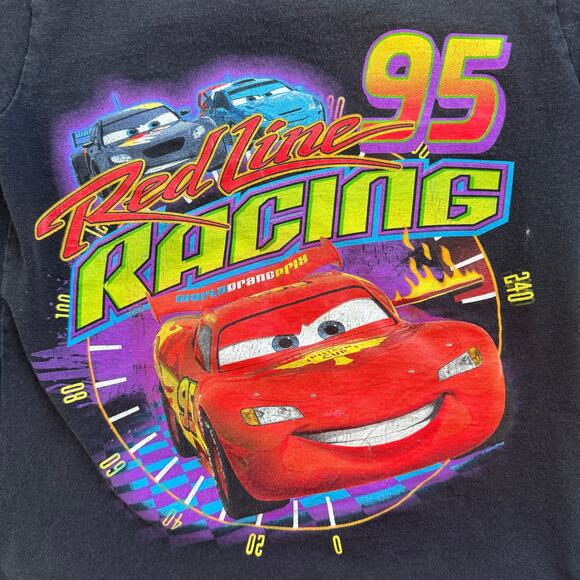 Disney Store CARS Red Line Racing Tshirt Size 4 - Picture 2 of 5